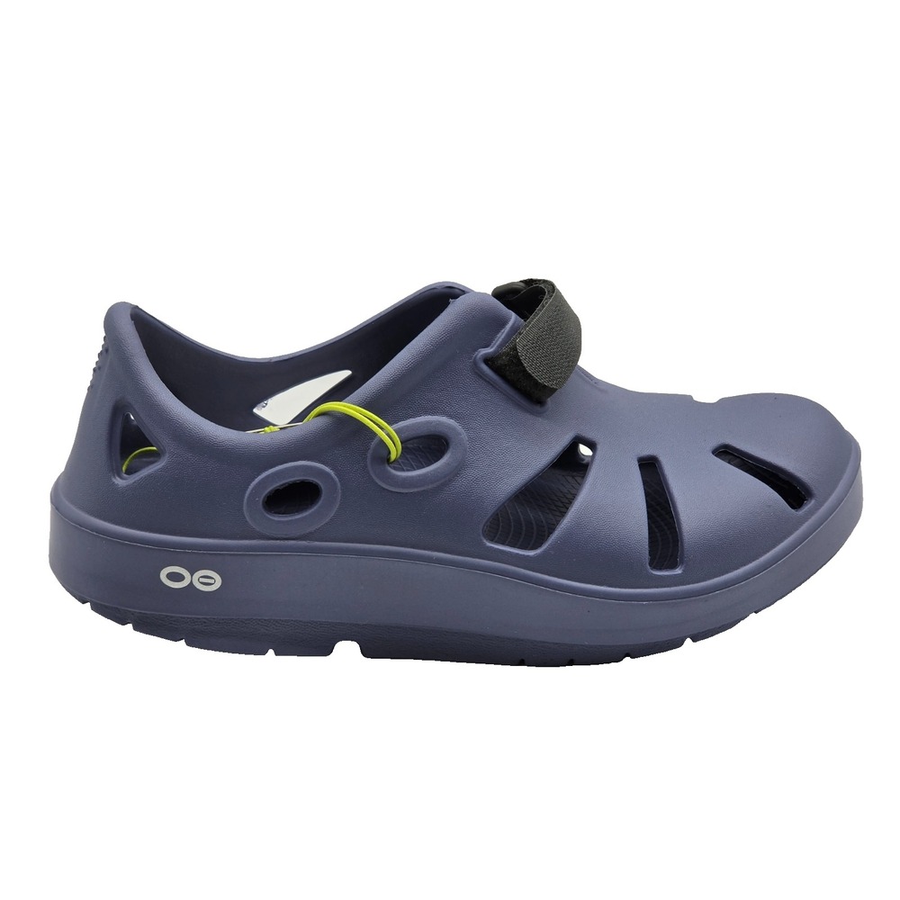 OOFOS OOcandoo Recovery Sandal Women 7 Men 5 Blue Slip On 1300 NWOB